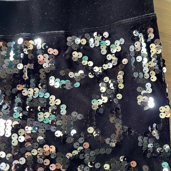 Midrise Express velvet sequin leggings - Picture 5 of 5